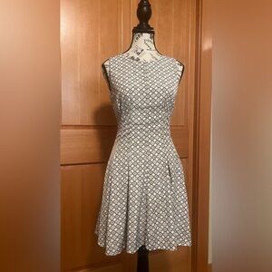 Women’s Dress |  Alice Moon | Size S | Cream & Blue | Fully Lined